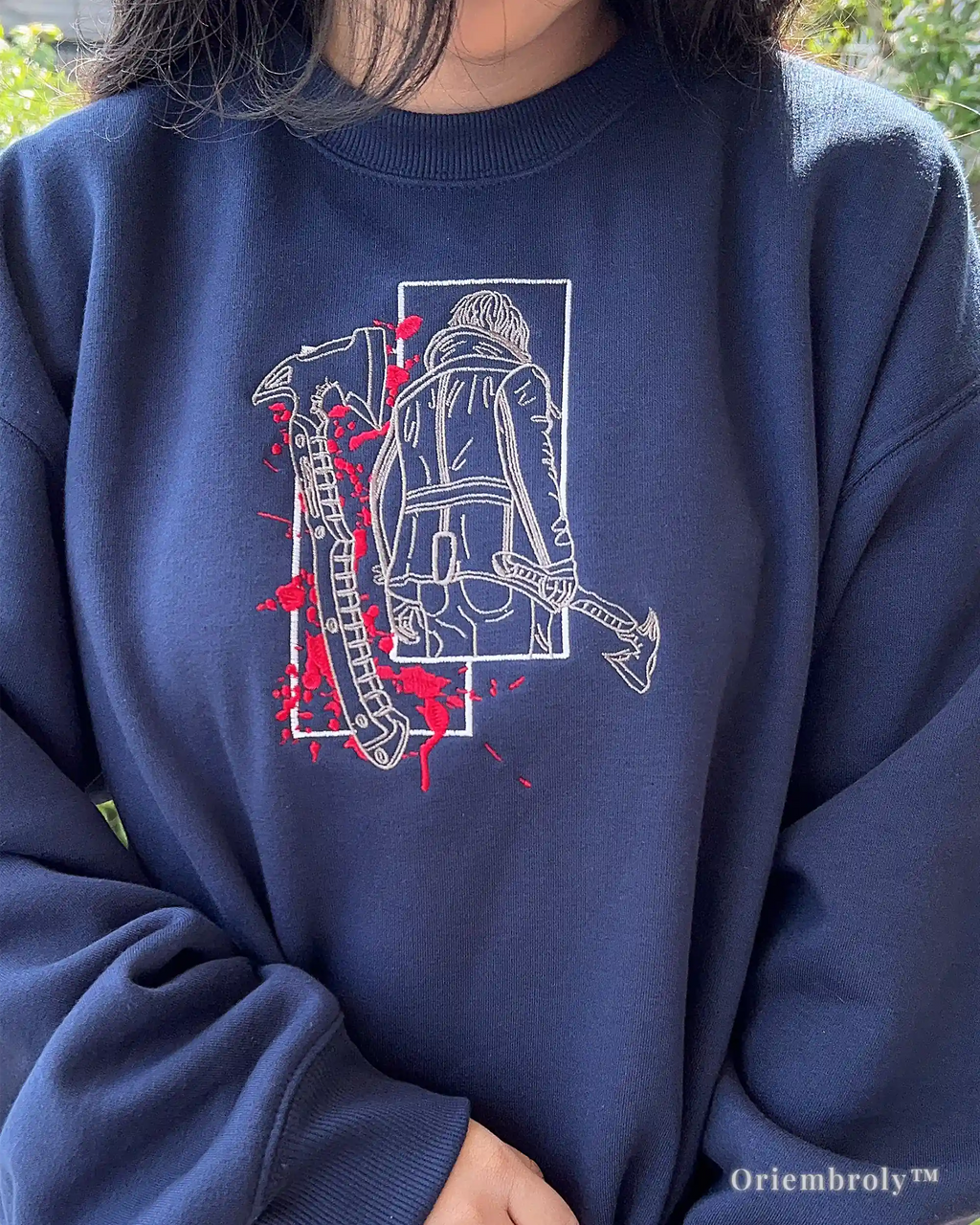 RE4 Leon crewneck sweatshirt survival horror embroidery