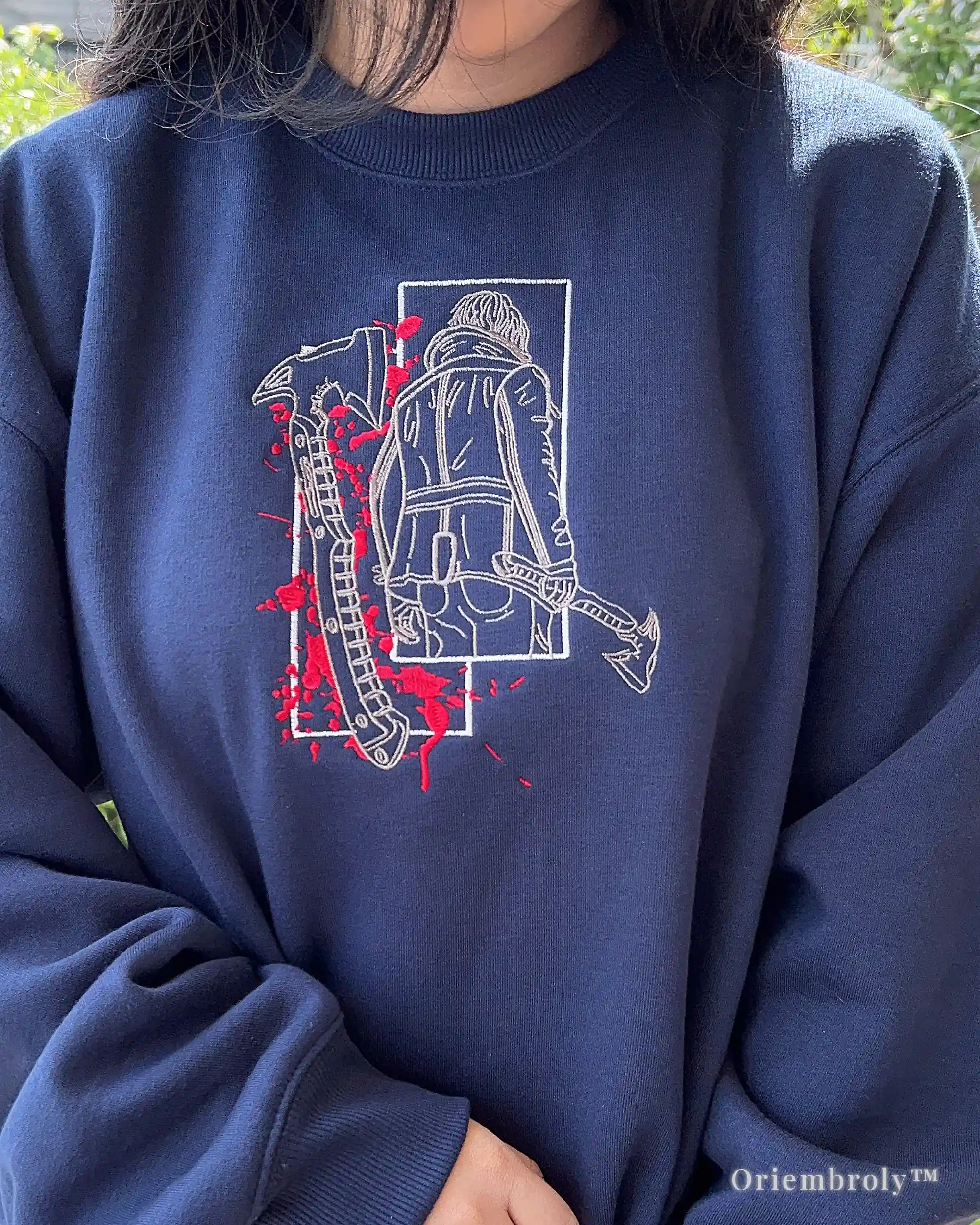 RE4 Leon crewneck sweatshirt survival horror embroidery