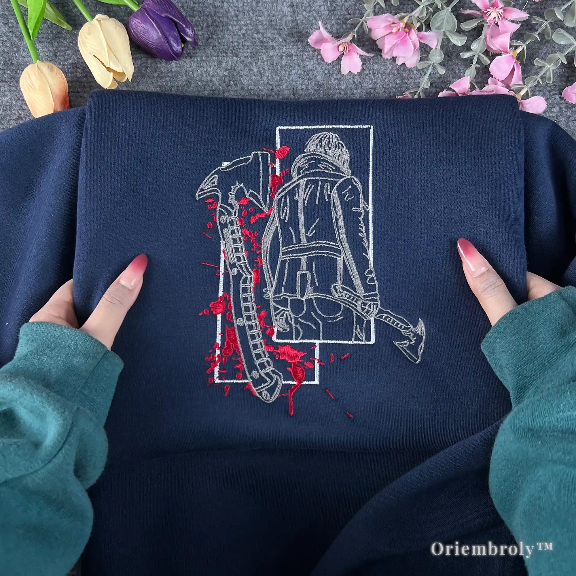 Resident Evil 4 sweatshirt Leon Kennedy design embroidered