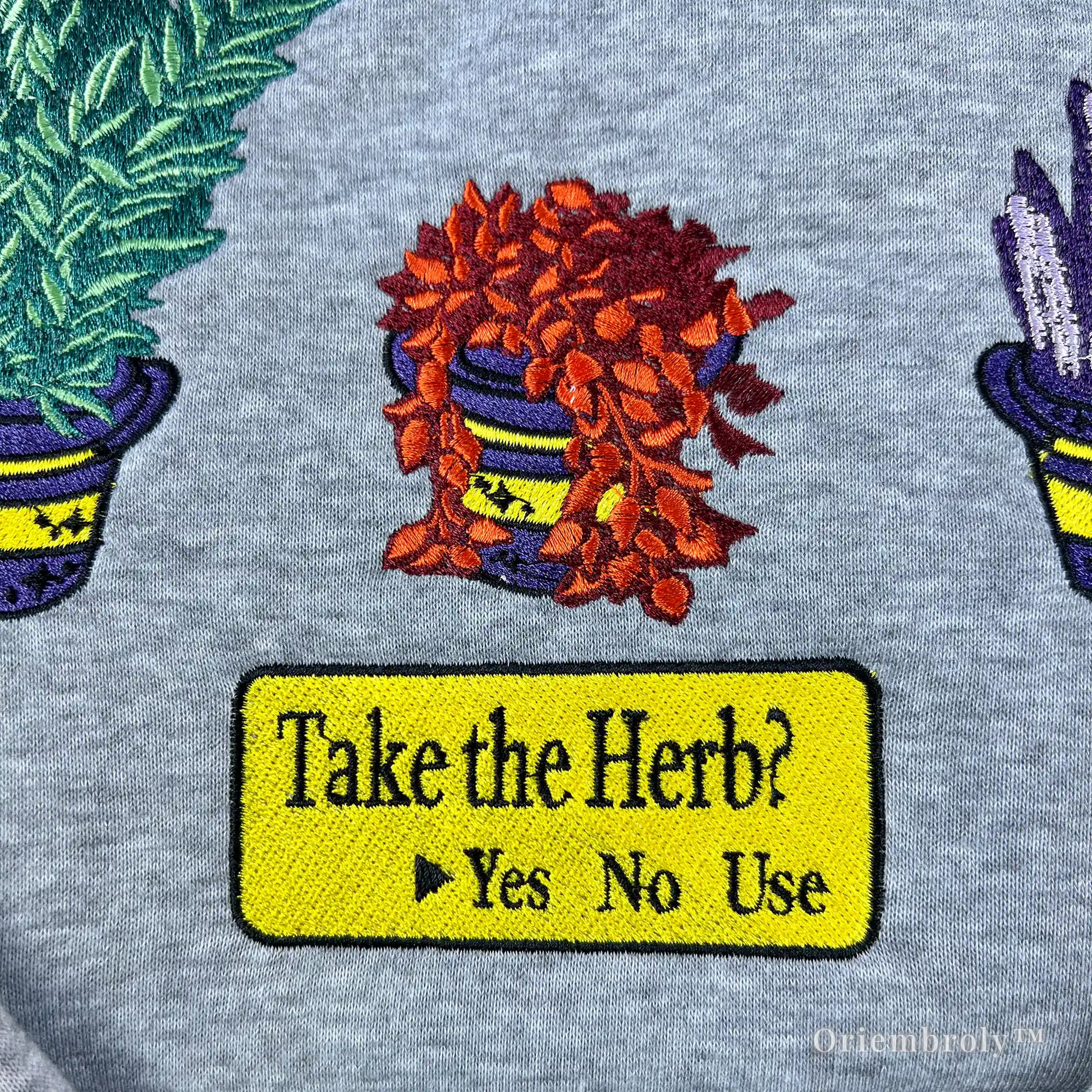 Premium Resident Evil Biohazard herb menu embroidered top for retro gaming fans