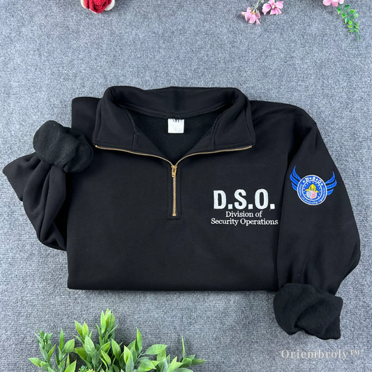 Resident Evil DSO embroidered quarter zip sweatshirt