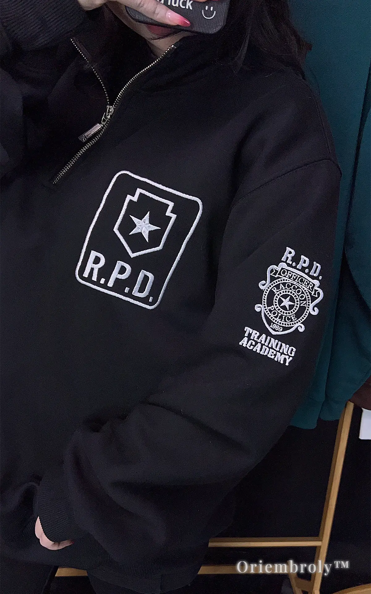 Resident Evil embroidered sweatshirt with RPD logo