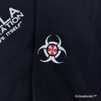 High-quality Resident Evil gaming merchandise: black embroidered hoodie for fans and gamers