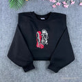 Resident Evil Leon Kennedy embroidered sweatshirt black crewneck front view