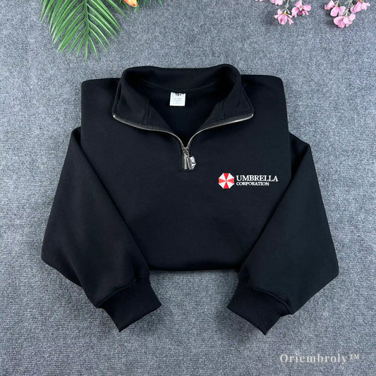 Resident Evil Umbrella Corporation embroidered sweatshirt black