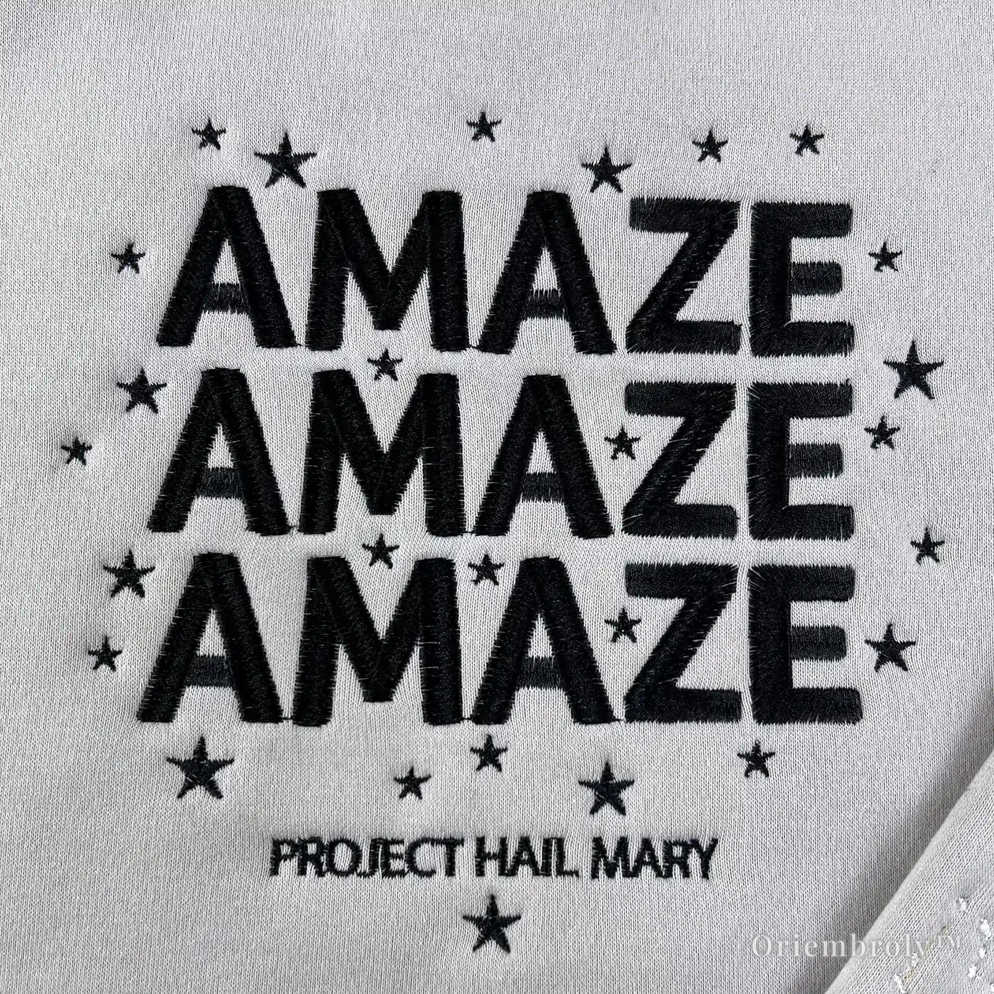 Rocky alien embroidered sweatshirt Project Hail Mary design