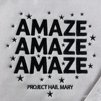 Rocky alien embroidered sweatshirt Project Hail Mary design