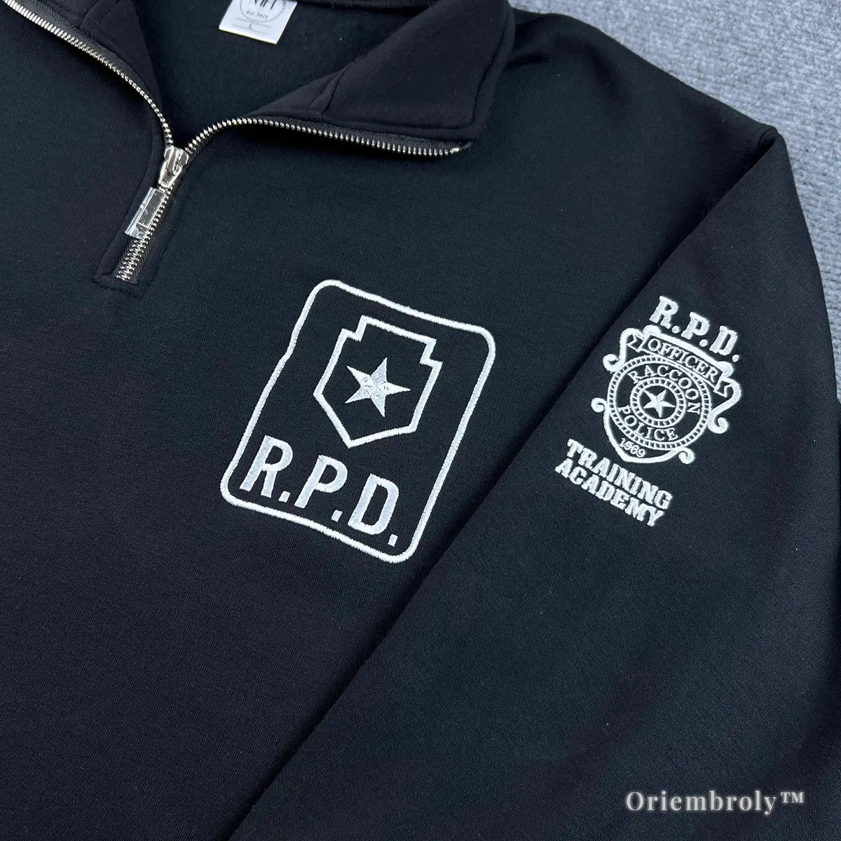 RPD quarter zip sweatshirt embroidered tactical gaming pullover