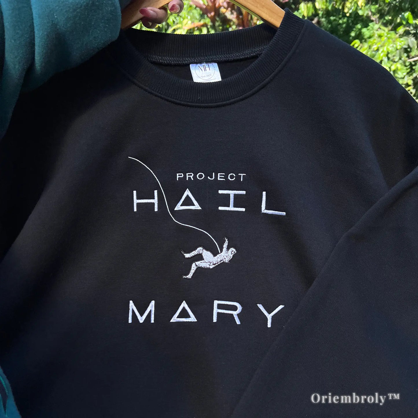 Cozy Project Hail Mary fleece pullover with astronaut embroidery, perfect gift for sci-fi readers.