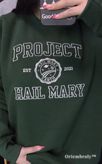 Cozy Project Hail Mary fleece pullover, perfect gift for sci-fi readers and Andy Weir fans