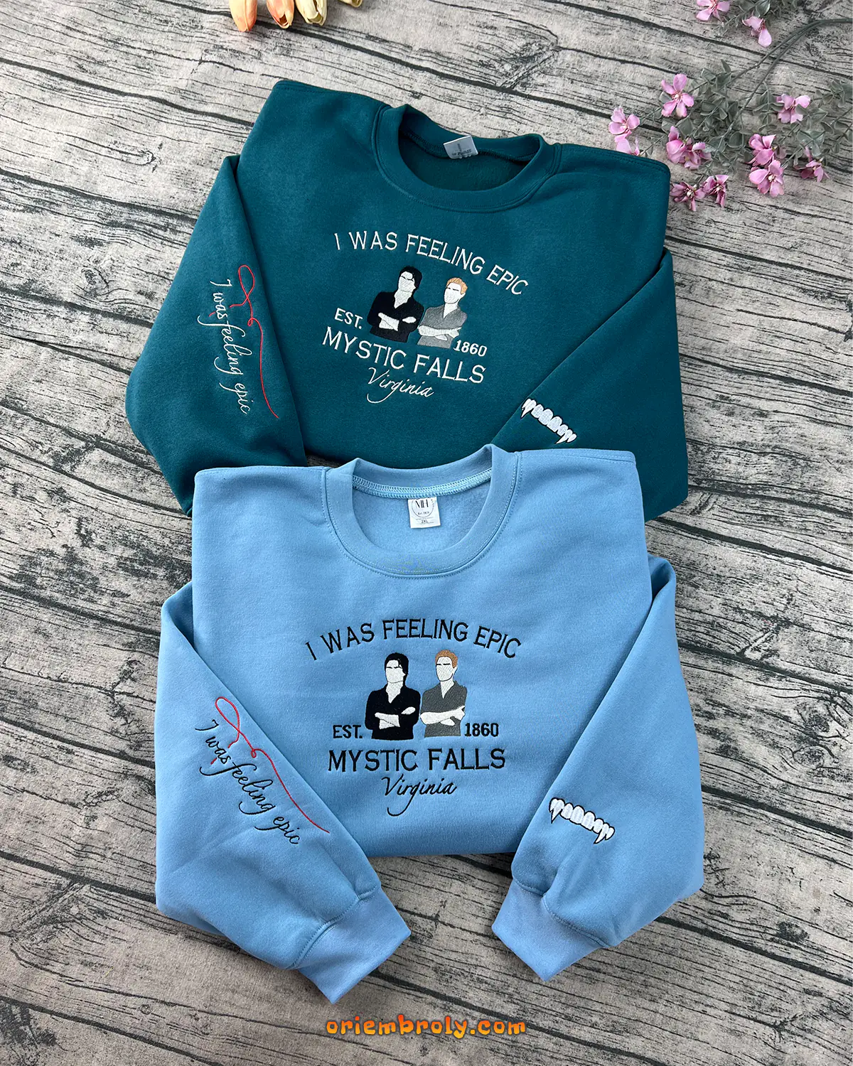 Salvatore Brothers embroidered crewneck