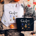 Scary Doll Halloween Embroidered Shirt – Creepy 3D Cartoon Hoodie, Coraline Inspired Horror Tee