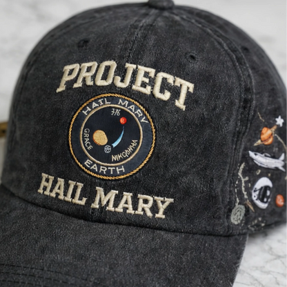 sci fi space dad hat with astronaut and planet embroidery