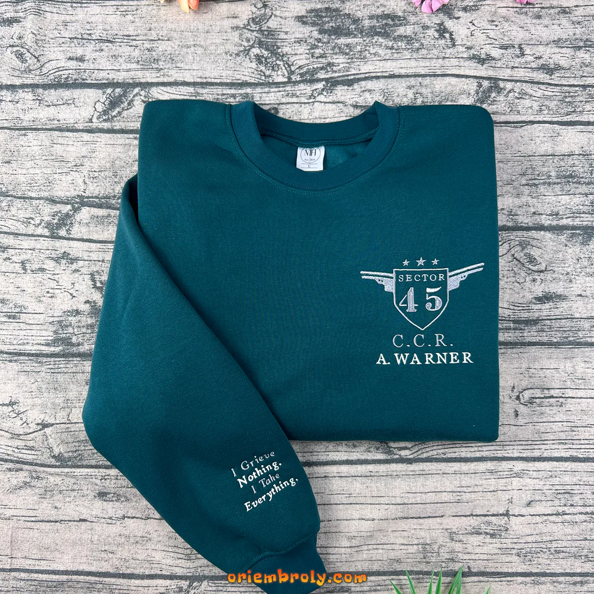 Shatter Me embroidered sweatshirt – Aaron Warner hoodie