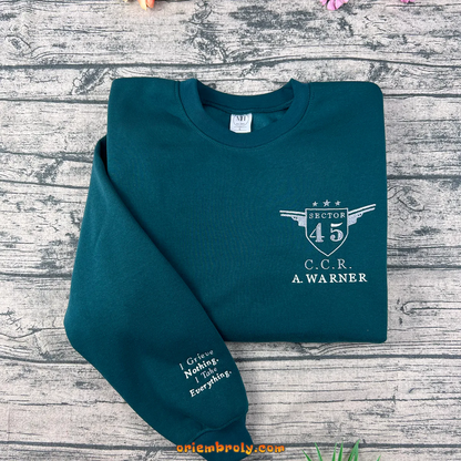 Shatter Me embroidered sweatshirt – Aaron Warner hoodie