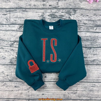 Taylor Swift concert outfit embroidered sweatshirt