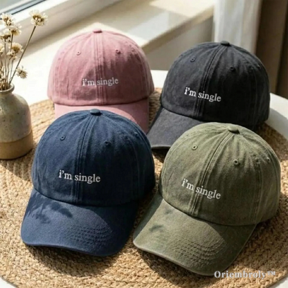 single life hat vintage washed cotton dad cap
