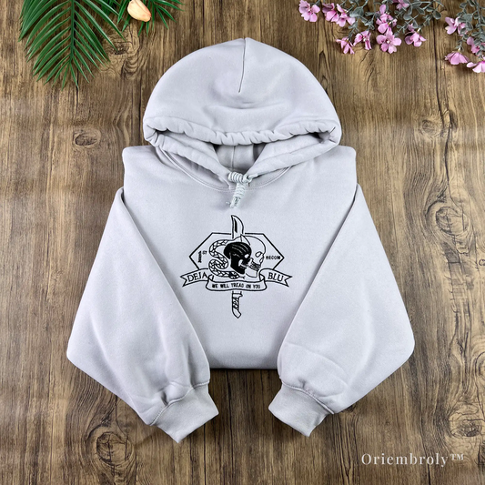 Skull snake and dagger tactical embroidery design