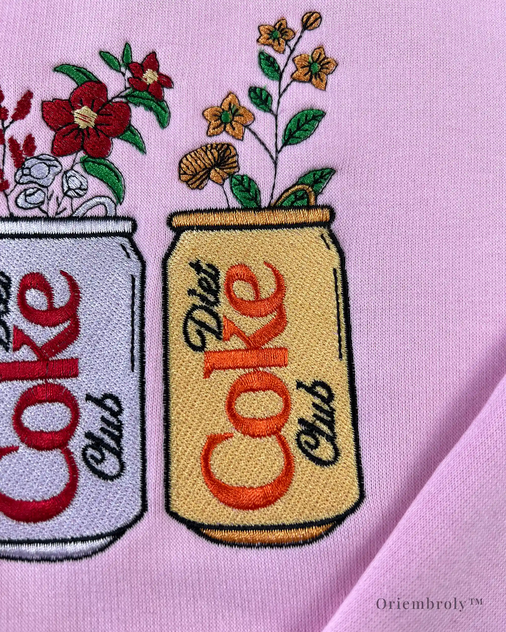 Meme-inspired soda embroidery fashion