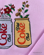 Meme-inspired soda embroidery fashion