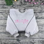 soft girl Y2K aesthetic embroidered crewneck styling