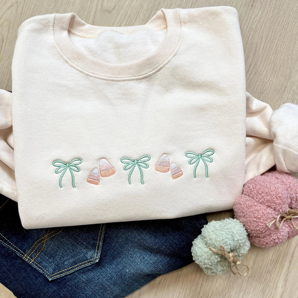 Cute coquette style sweatshirt for spooky season
