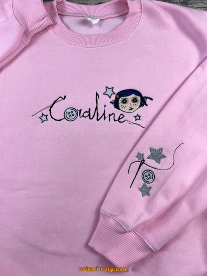 Horror inspired doll crewneck sweatshirt