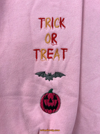 Spooky season funny sweatshirt embroidered design