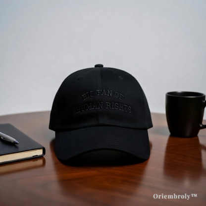 statement embroidered hat minimalist typography cap