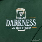 detailed stout pint embroidery with creamy foam stitching