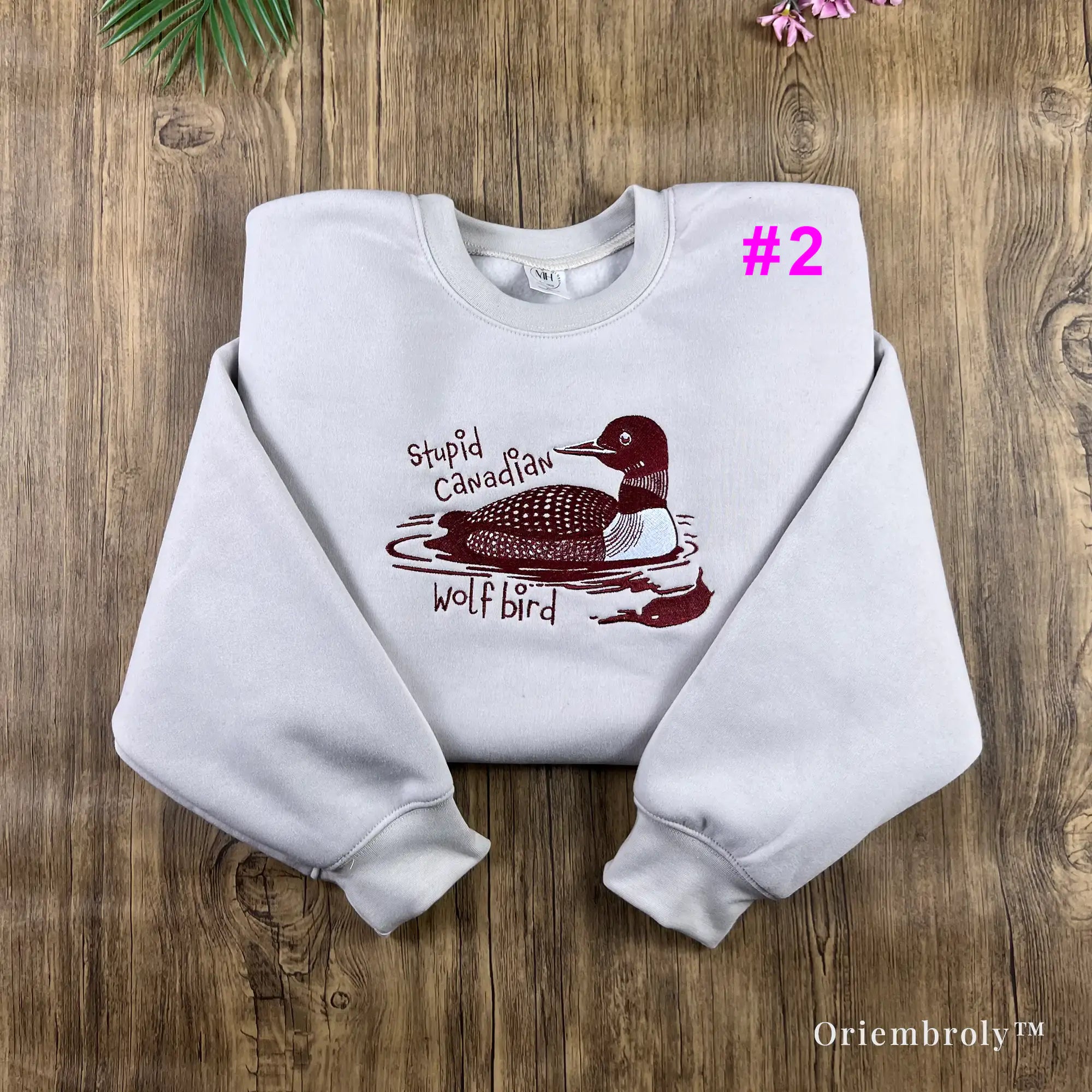 Stupid Canadian Wolf Bird Crewneck