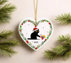Subtle anti MAGA Christmas ornament with grumpy cat design
