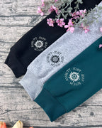 Supernatural embroidered sweatshirt featuring Dean, Sam, and Castiel design.