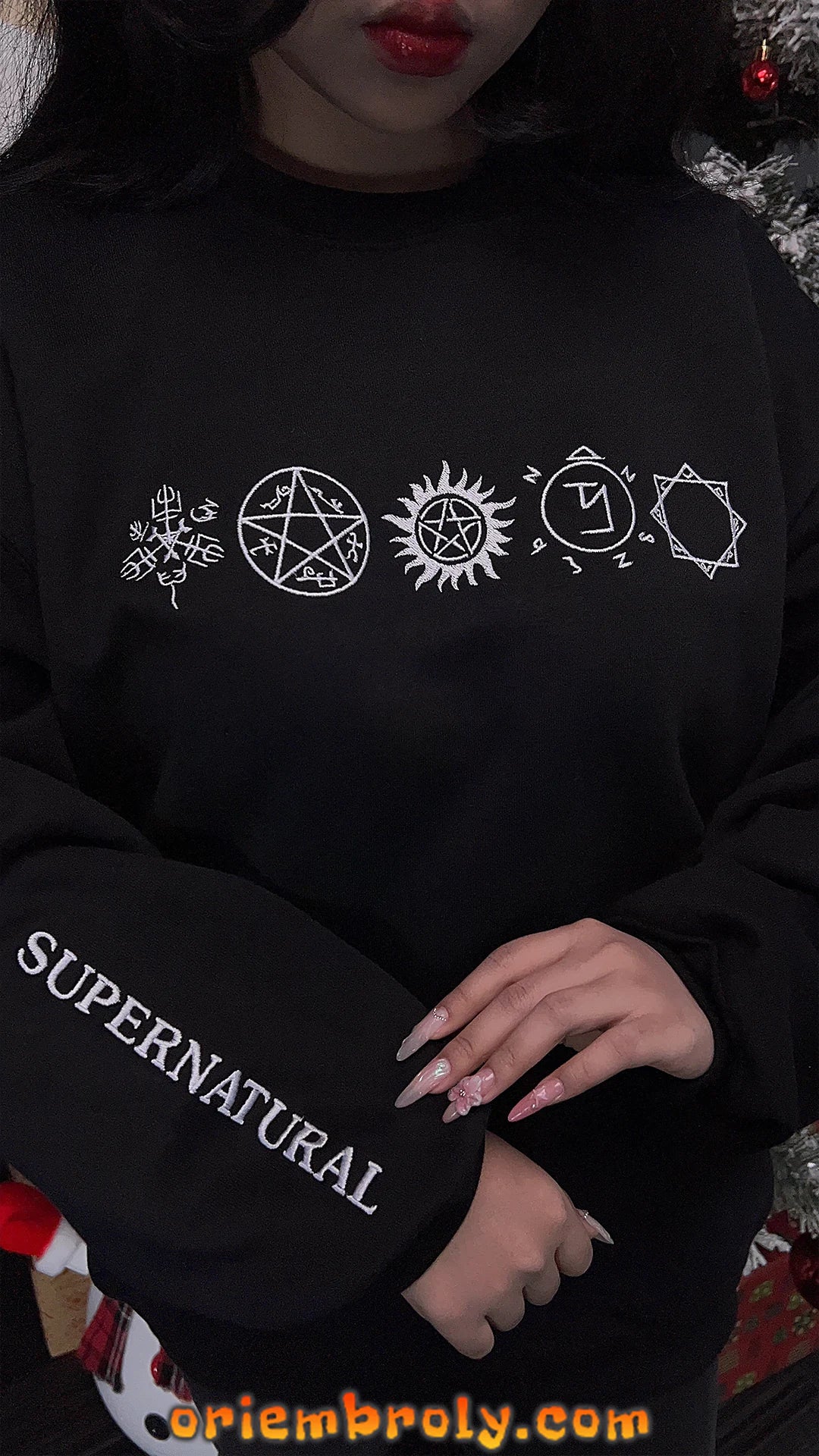 Zanna symbol embroidered crewneck
