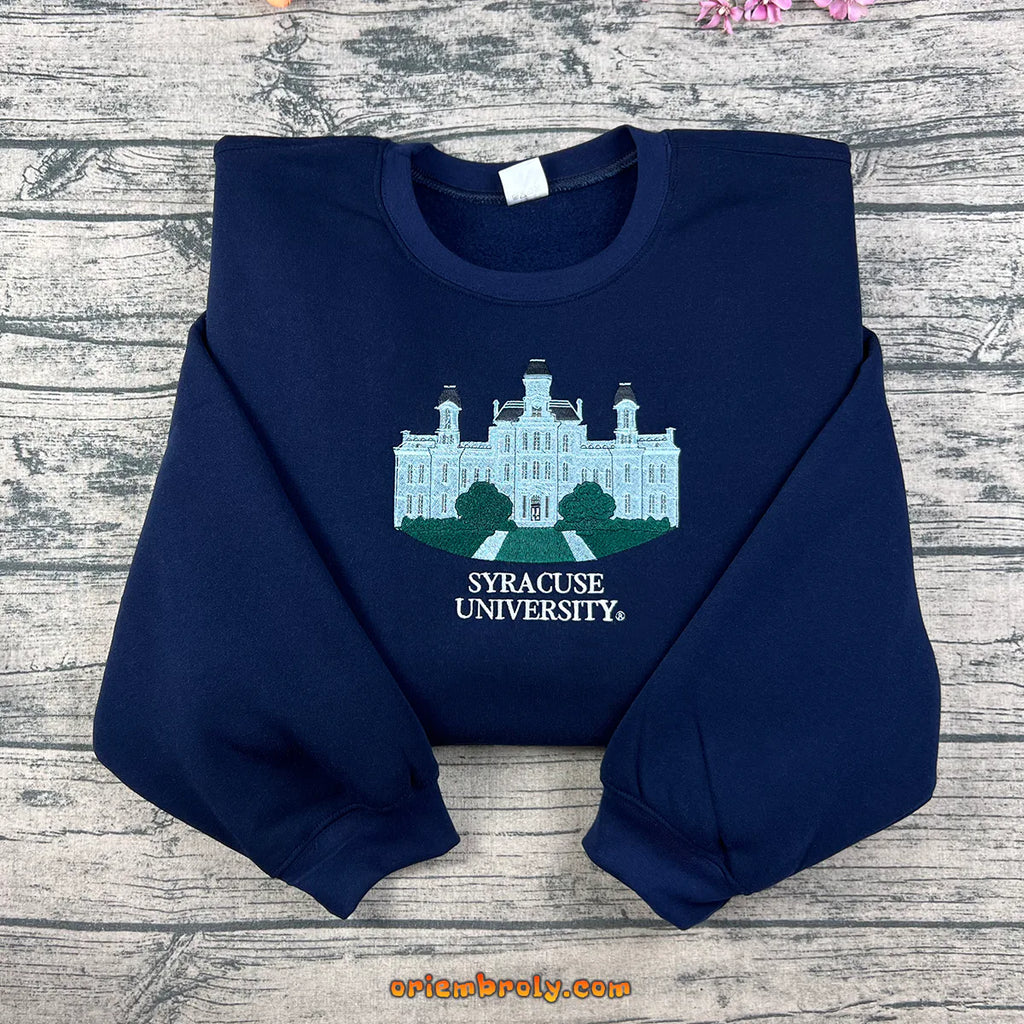 Syracuse University SU embroidered crewneck sweatshirt