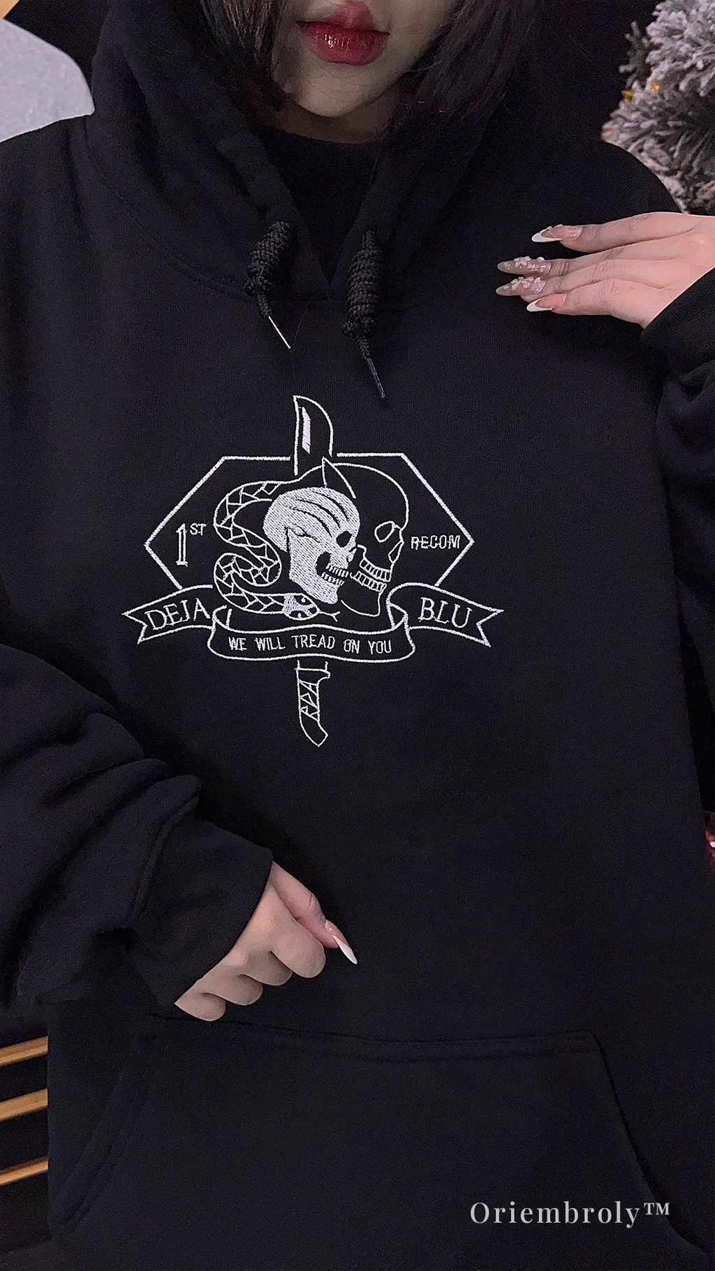 Tactical embroidered hoodie gift for veterans