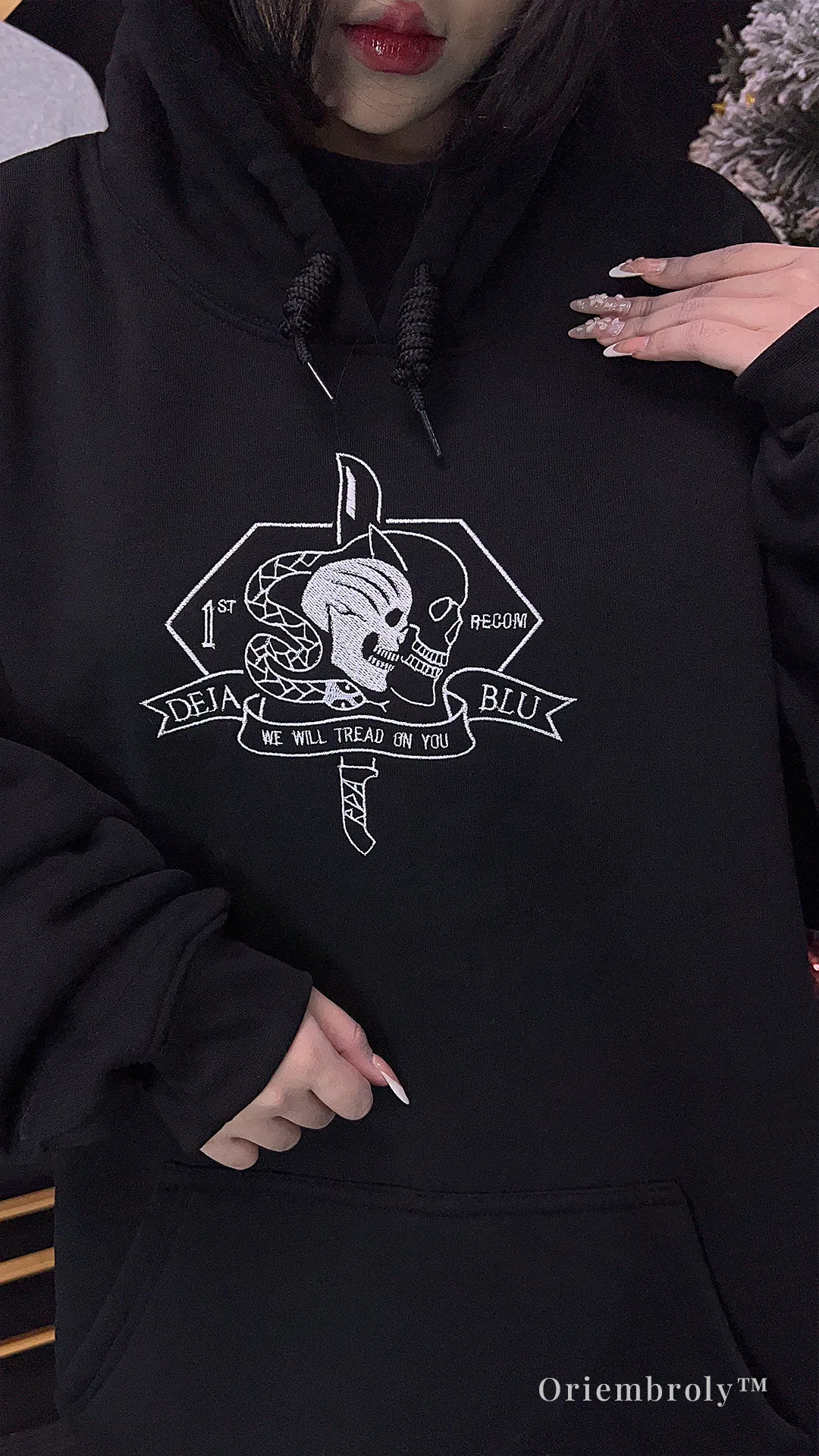Tactical embroidered hoodie gift for veterans