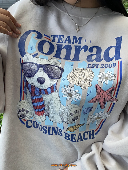 Team Conrad Shirt – Junior Mint Bear Tee, Cousins Beach T-Shirt, The Summer I Turned Pretty Fan Apparel
