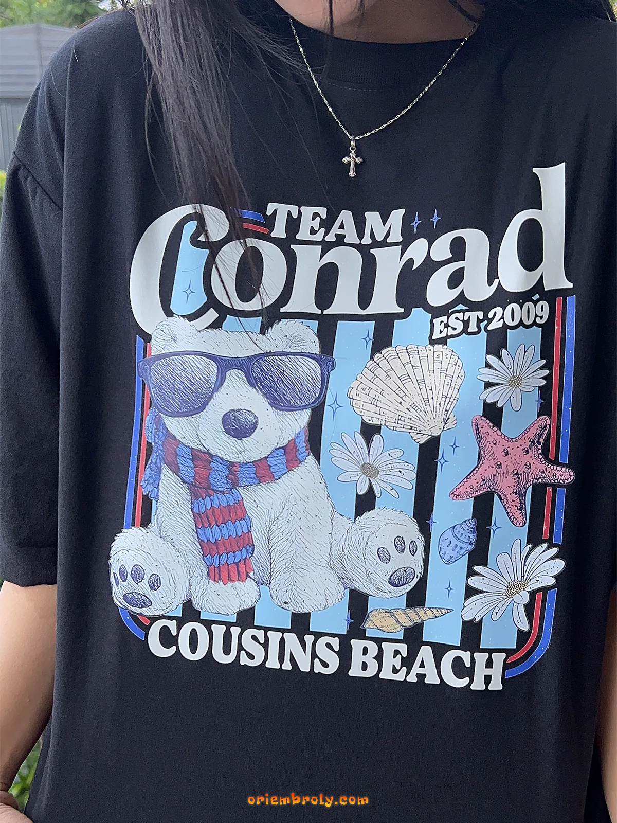 Team Conrad Shirt – Junior Mint Bear Tee, Cousins Beach T-Shirt, The Summer I Turned Pretty Fan Apparel
