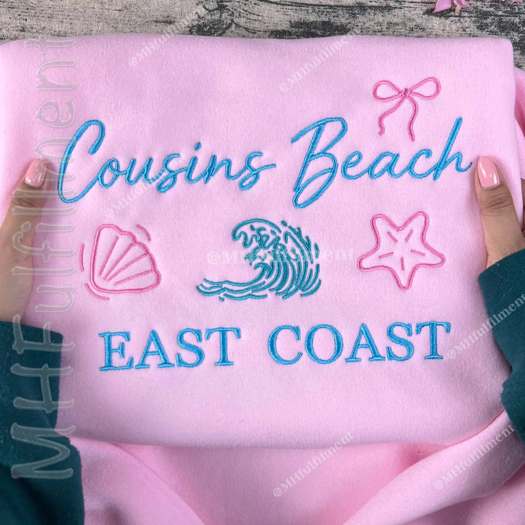 Beach-style embroidered hoodie for TSITP fans