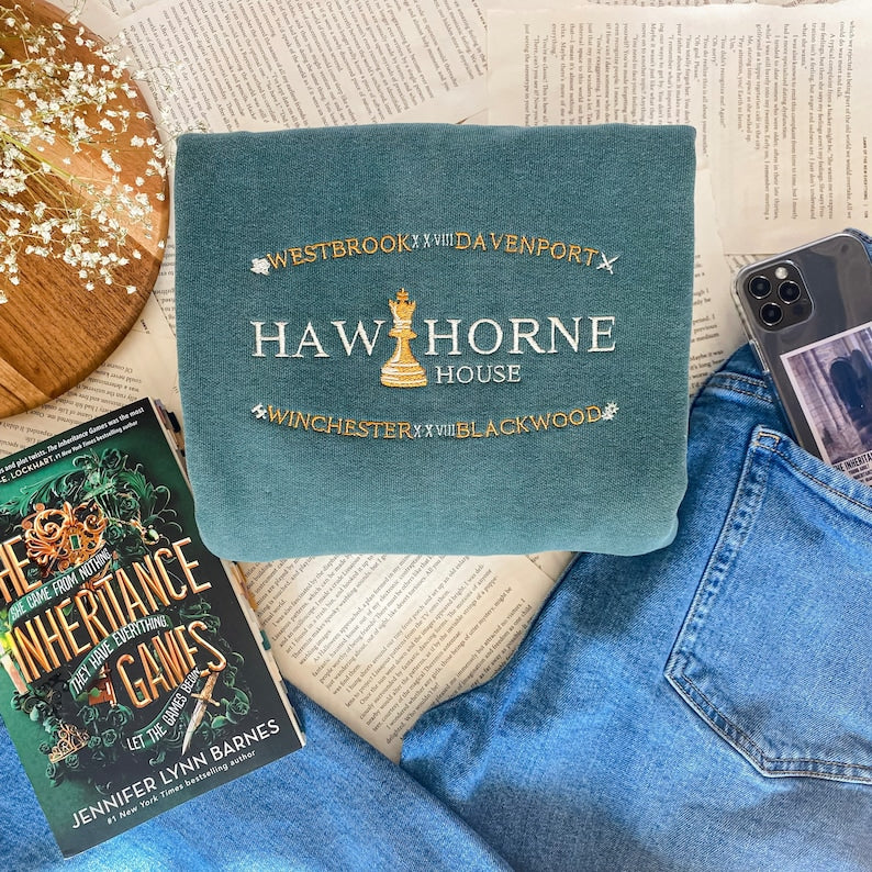 The Inheritance Games embroidered crewneck sweatshirt