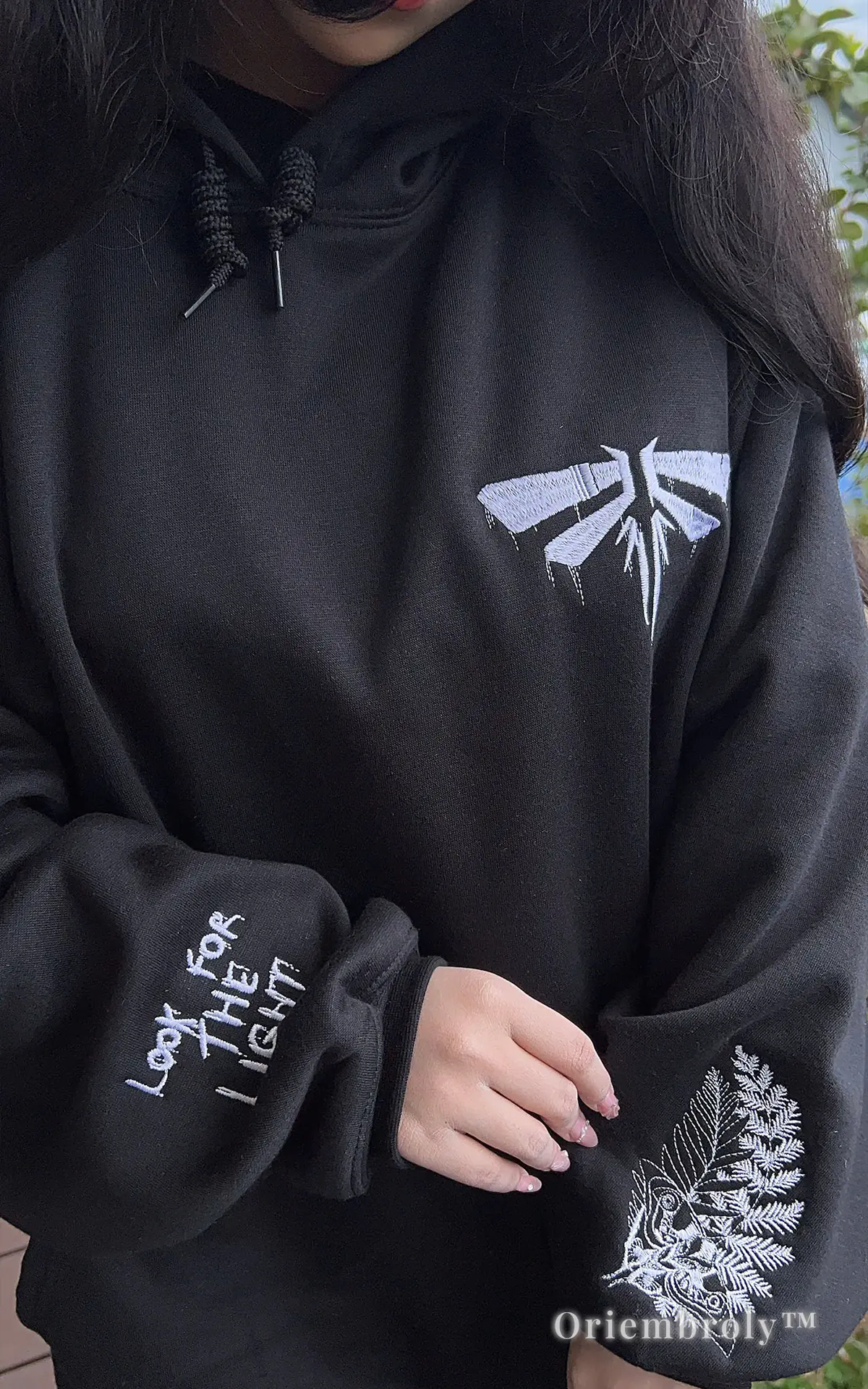 The Last of Us Ellie hoodie tattoo embroidery detail