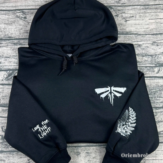 The Last of Us merch hoodie embroidered streetwear
