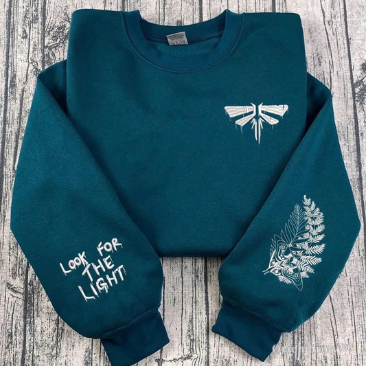 The Last of Us sweatshirt embroidered Firefly logo streetwear