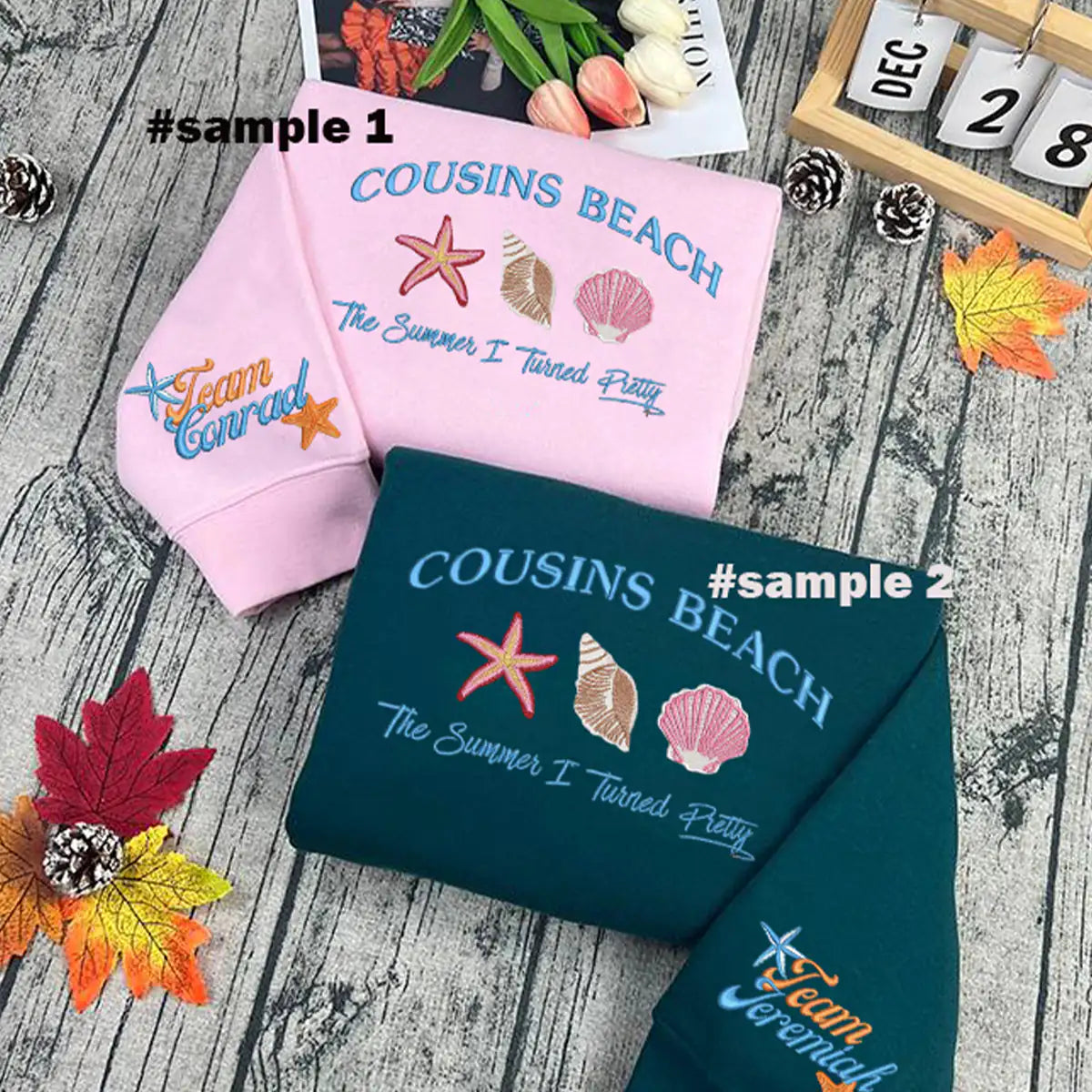 Vintage Team Conrad & Team Jeremiah embroidered sweatshirt