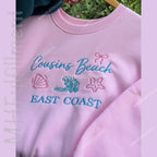 Matching Cousins Beach sweatshirts for summer outfits