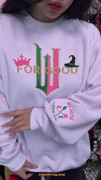 For good embroidery sweatshirt
