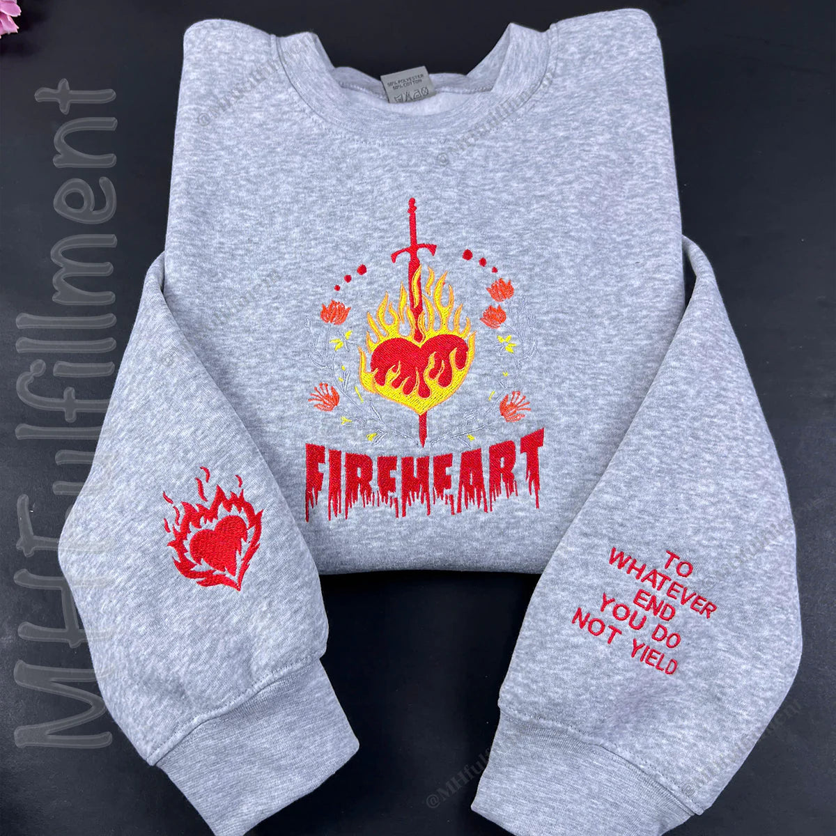 Throne of Glass hoodie with “To Whatever End” quote