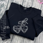 Fireheart embroidered sweatshirt inspired by Throne of Glass