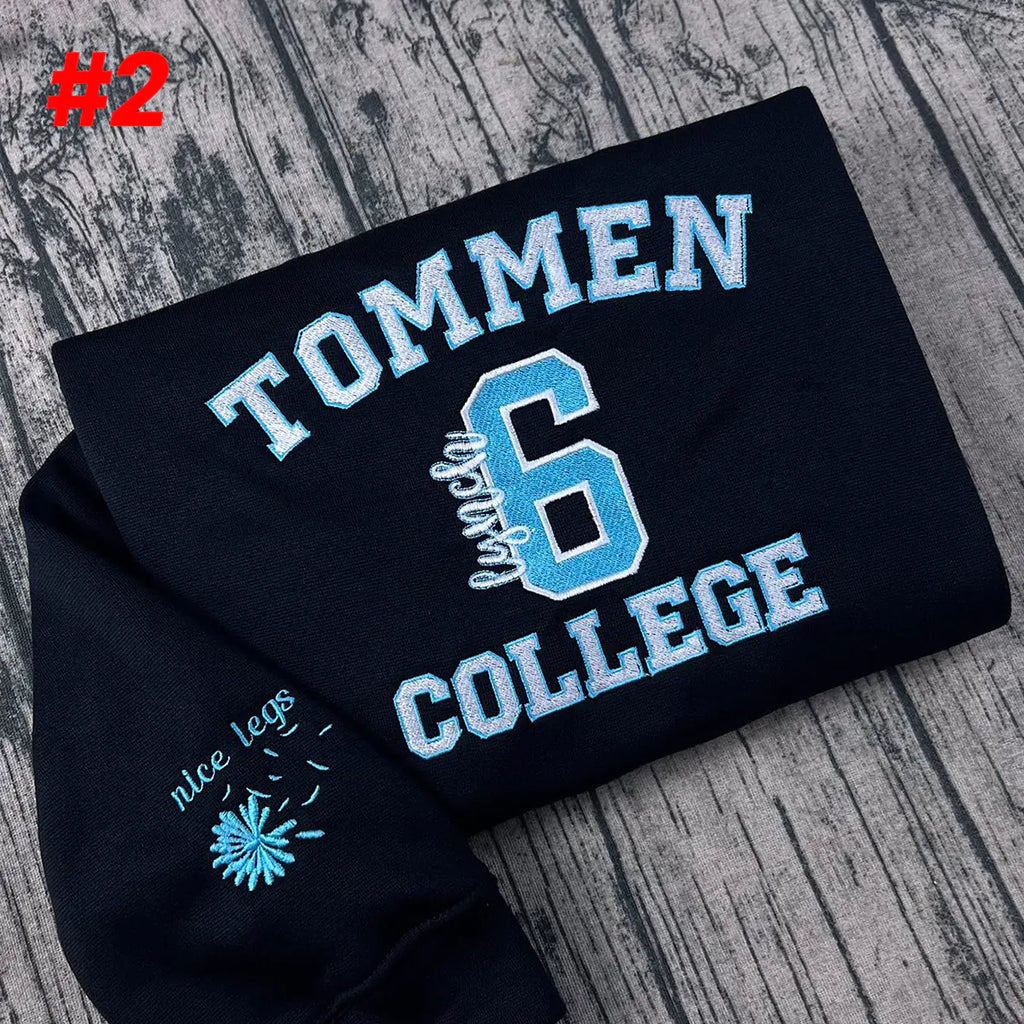 Tommen College crewneck sweatshirt for bookworms and book club fans